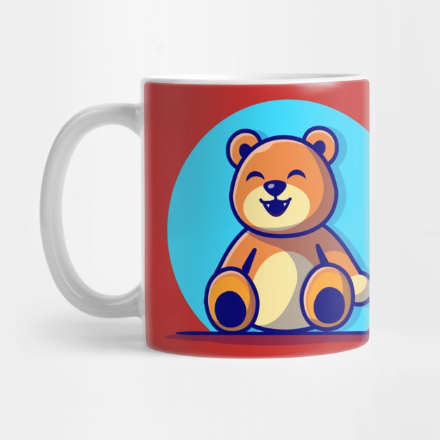 Cute Teddy Bear Cartoon Vector Icon Illustration by Catalyst Labs